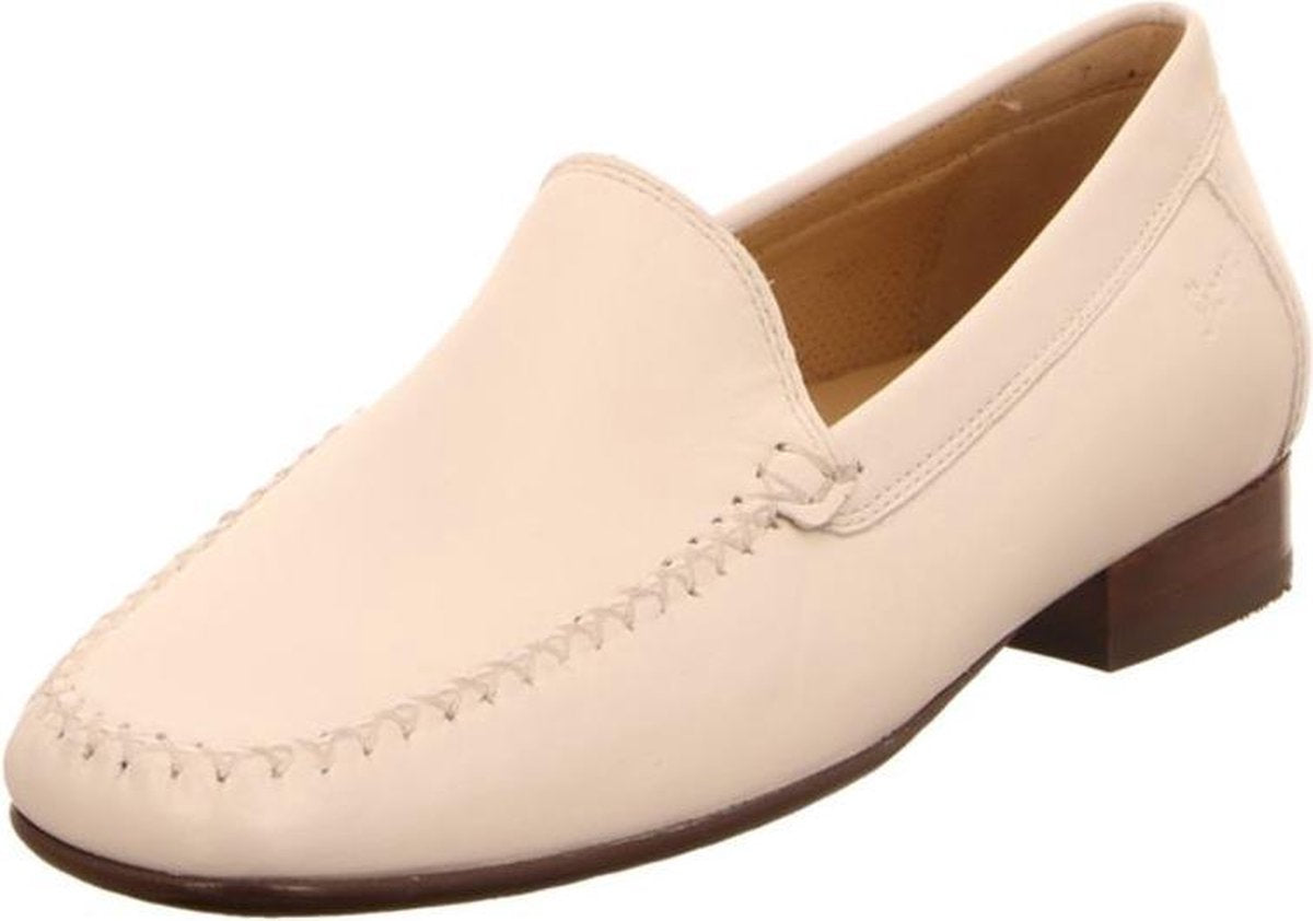 Sioux CAMPINA - Volwassenen Instappers - Kleur: Wit/beige - Maat: 39