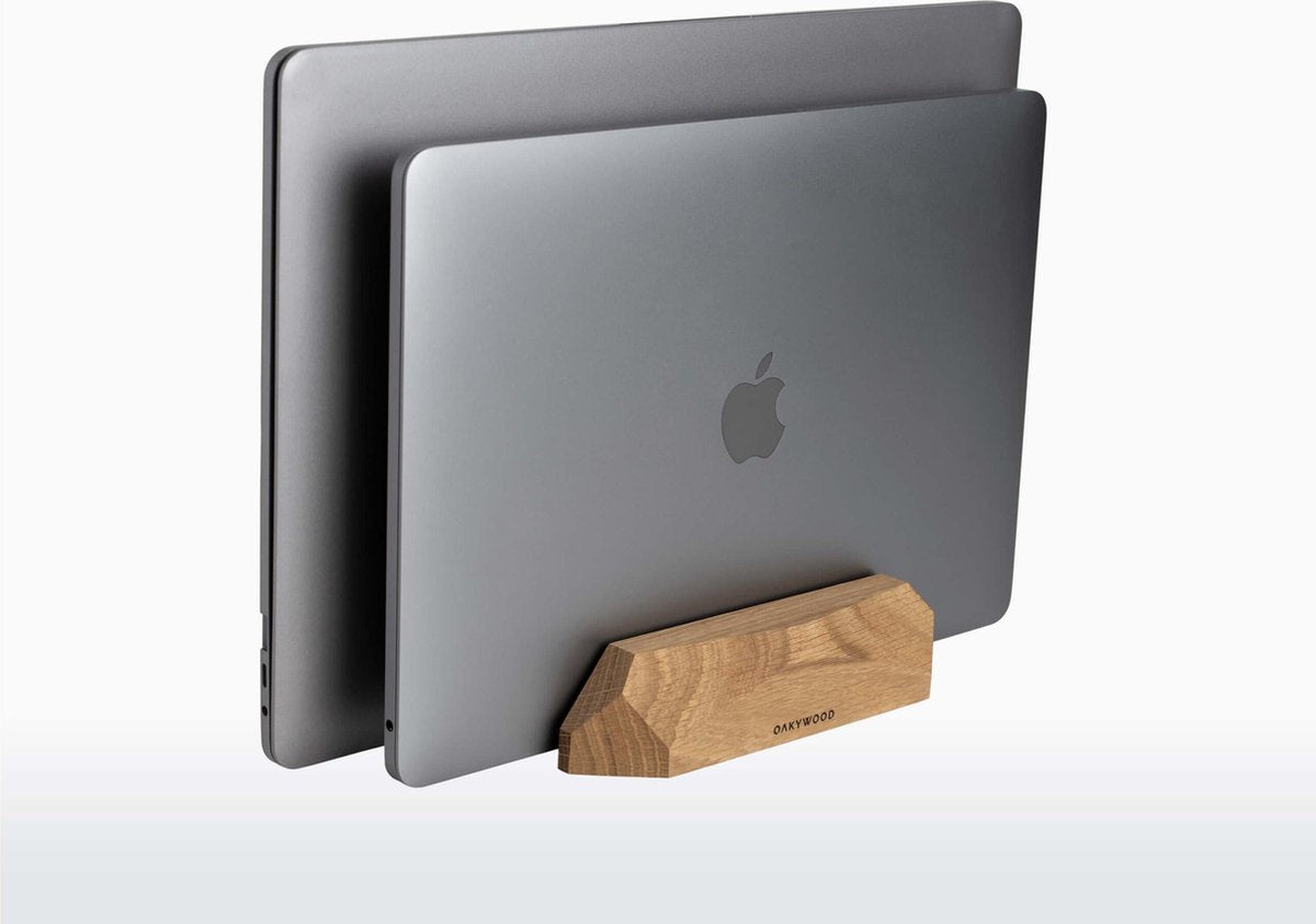 Oakywood Dual Laptop Dock - Eikenhout