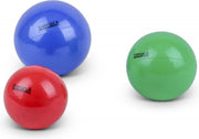 TRENAS|Fitness| Set Gewichtsballen | Blauw 2 kg Ø 13 cm | Groen 1 kg Ø 10 cm | Rood 500 gram Ø 10 cm  | Yoga Bal | Yoga Toning bal