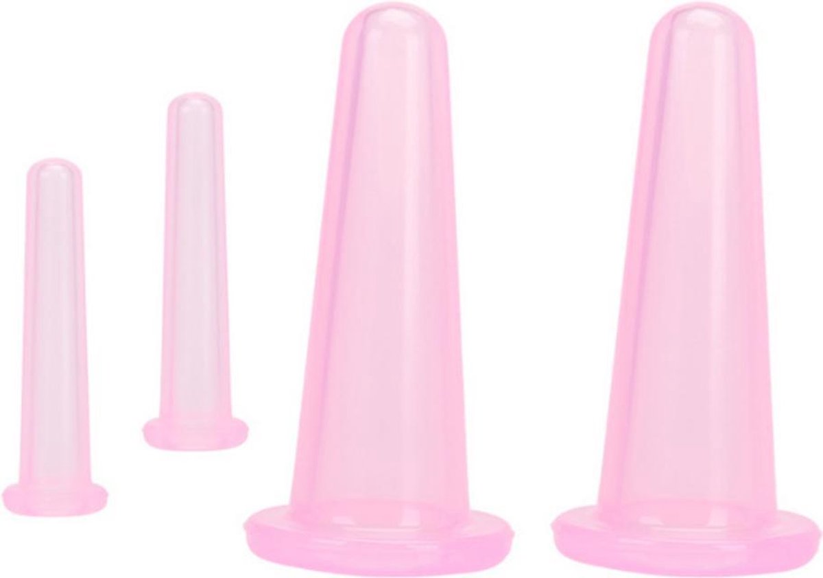 Massage Cupping Set Voor Het Gezicht - Facial Cupping Set - Anti-Age - 4 Soorten - Cup - Cupping Therapy
