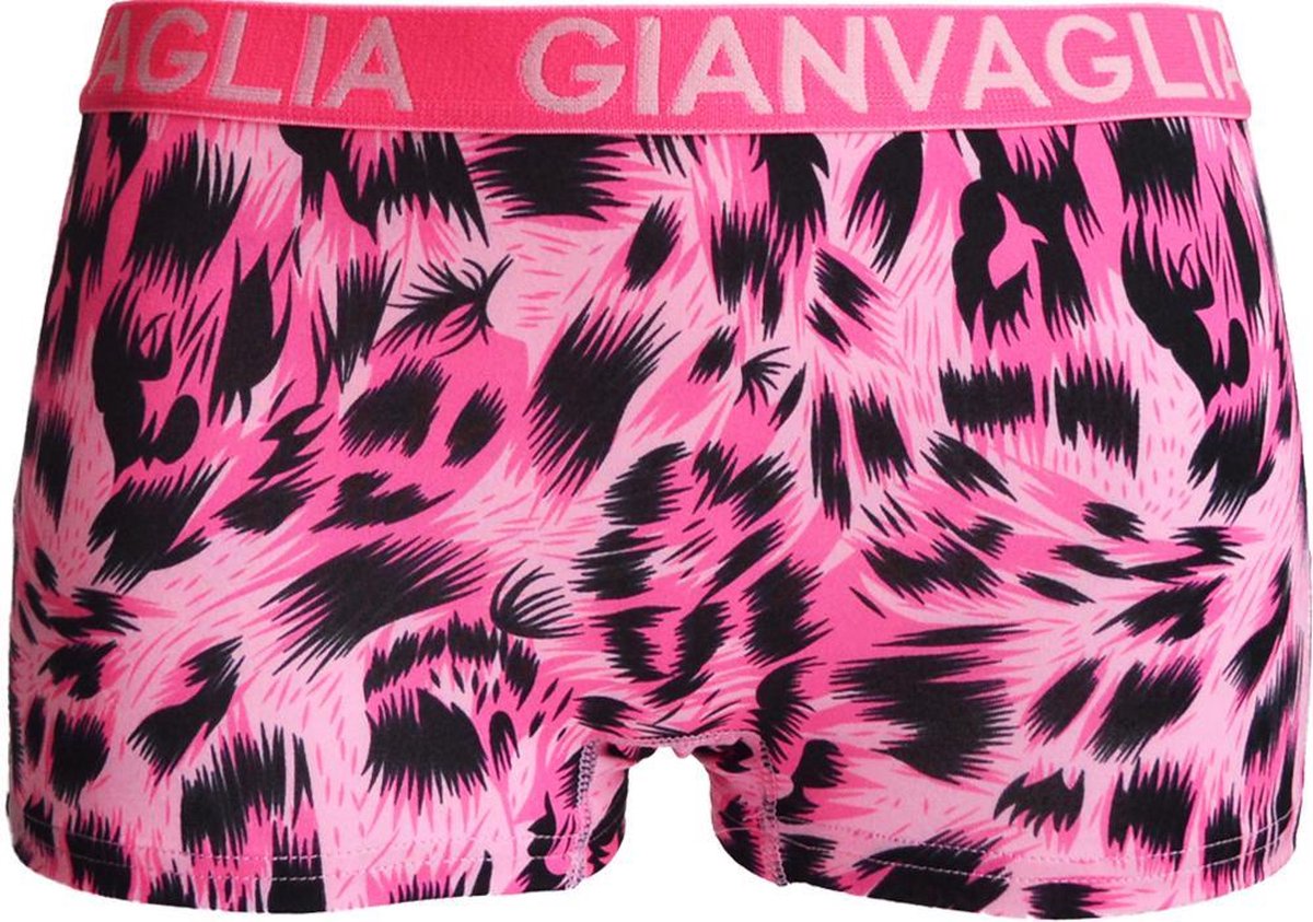 Dames boxershorts 3 pack Gianvaglia panterprint roze S