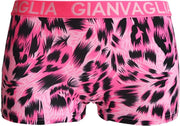 Dames boxershorts 3 pack Gianvaglia panterprint roze S