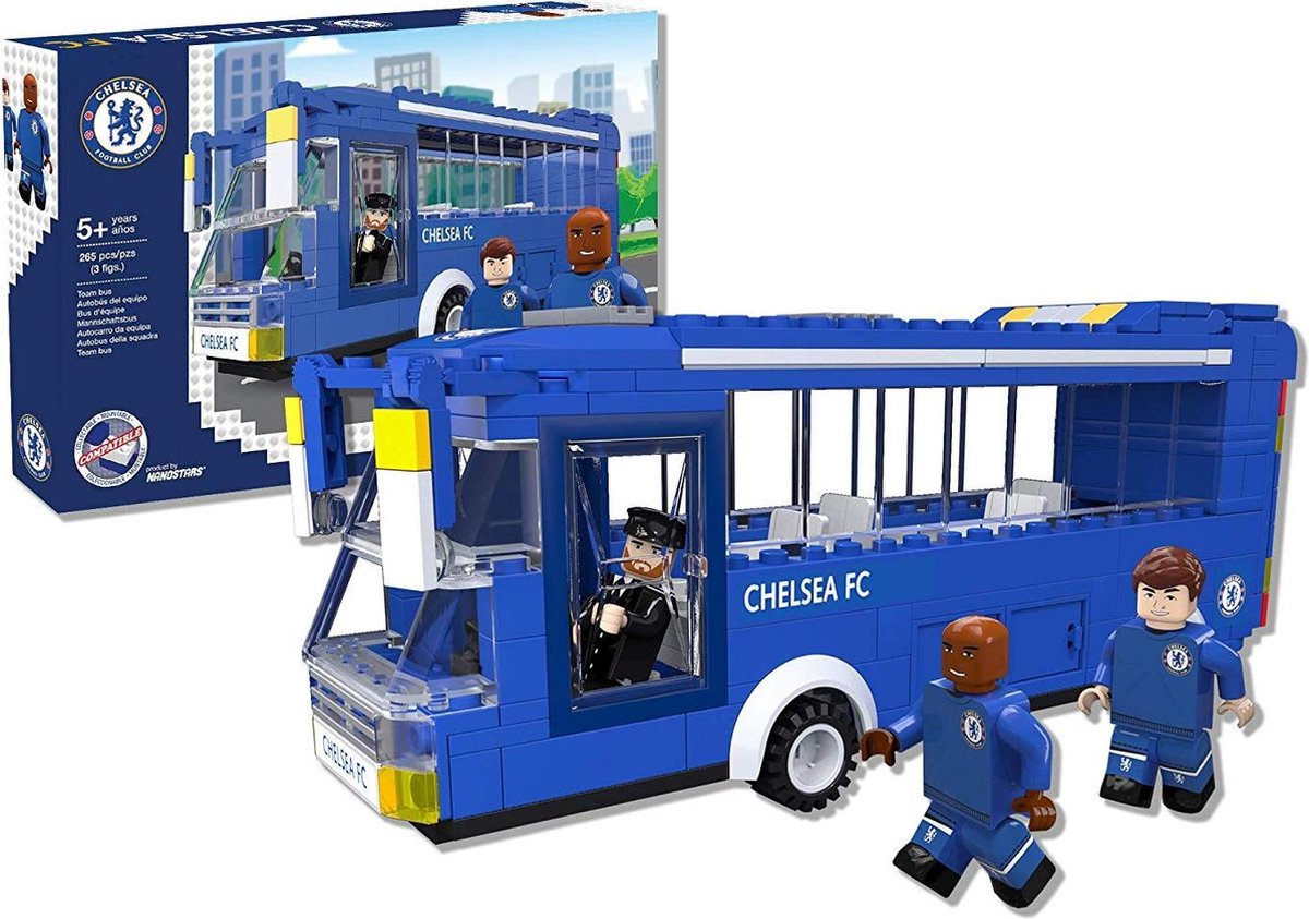 Chelsea Spelersbus met 3 figuren - NanoStars