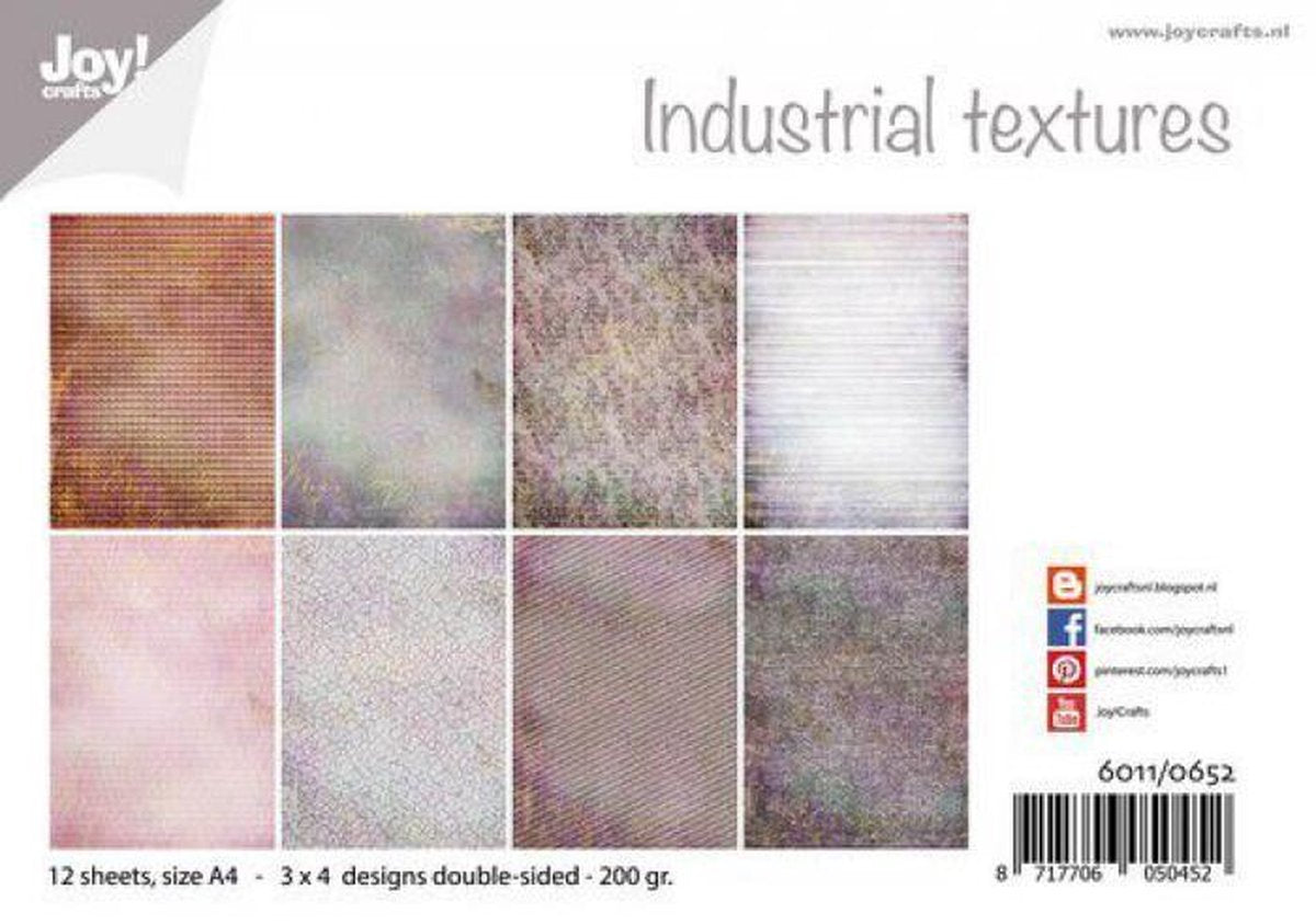 Joy! Crafts Papierset - Design - Industrieel texturen 12vl 6011/0652 A4 200 gr