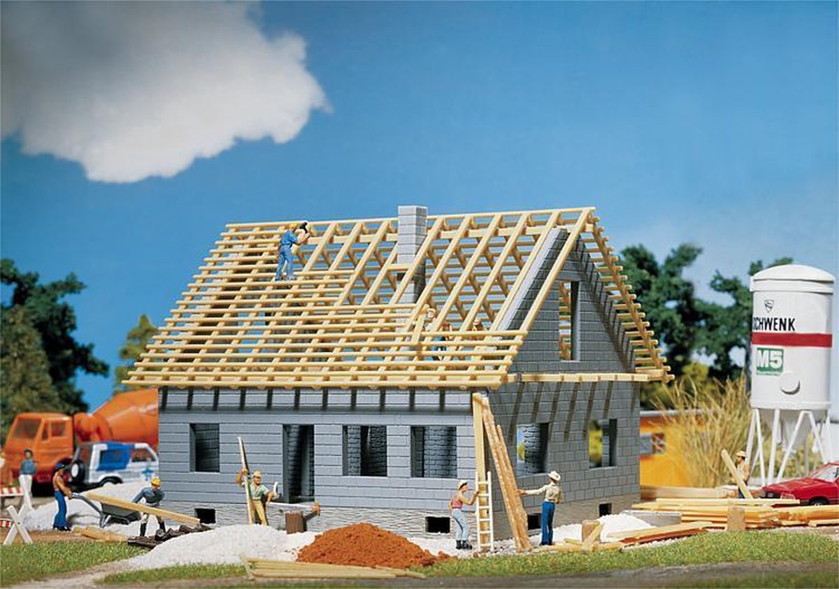 Faller - Eengezinswoning in aanbouw