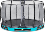Trampoline EXIT Elegant Premium inground - ø366cm met Deluxe veiligheidsnet - blauw