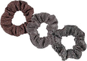 Sarlini Haarelastiek Scrunchies Midbrown | 3 stuks