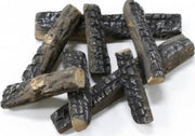 8- delige set keramisch hout. Geschikt voor Alle warmtebronnen. O.a. bio ethanolhaard of gashaard. | een mooie decoratie