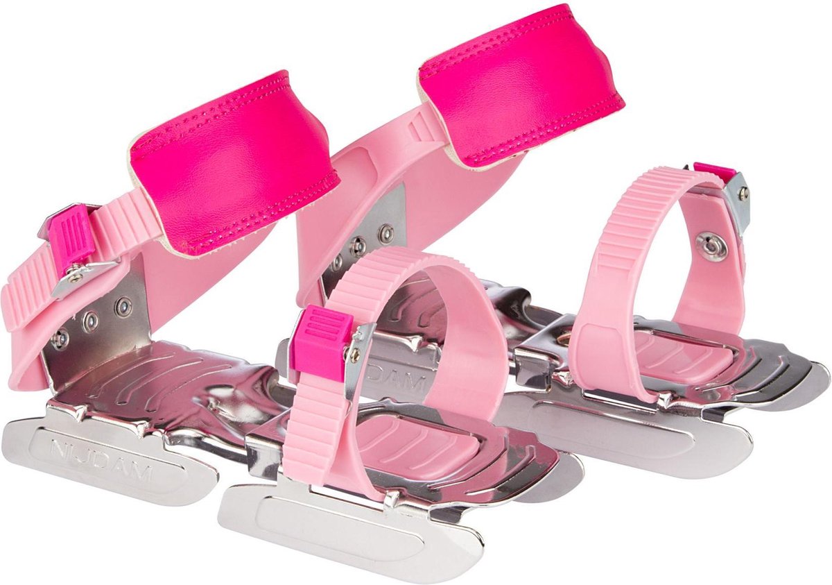 Nijdam Glij-ijzers - Verstelbaar - Unisex - Roze/Fuchsia