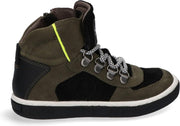 Braqeez 420830-569 Jongens Veterschoenen - Maat 28 - Groen - Veterschoenen -  Suède - Veters - Kinderschoenen