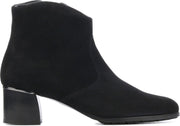 Hassia Vrouwen Suède  Enkellaarsjes / Laarzen / Damesschoenen 306952 - Zwart - maat 37.5