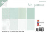 Joy! Crafts Papierset - Design - Mint patronen 12vl 6011/0648 A4 200 gr
