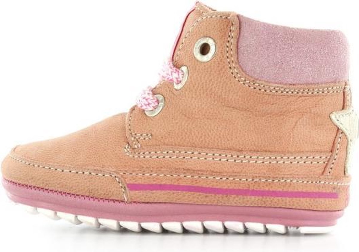 Shoesme babyschoentjes Smart oudroze met veters