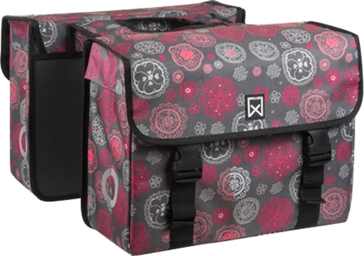 Willex Cosmos Dubbele fietstas Grijs 36 Liter