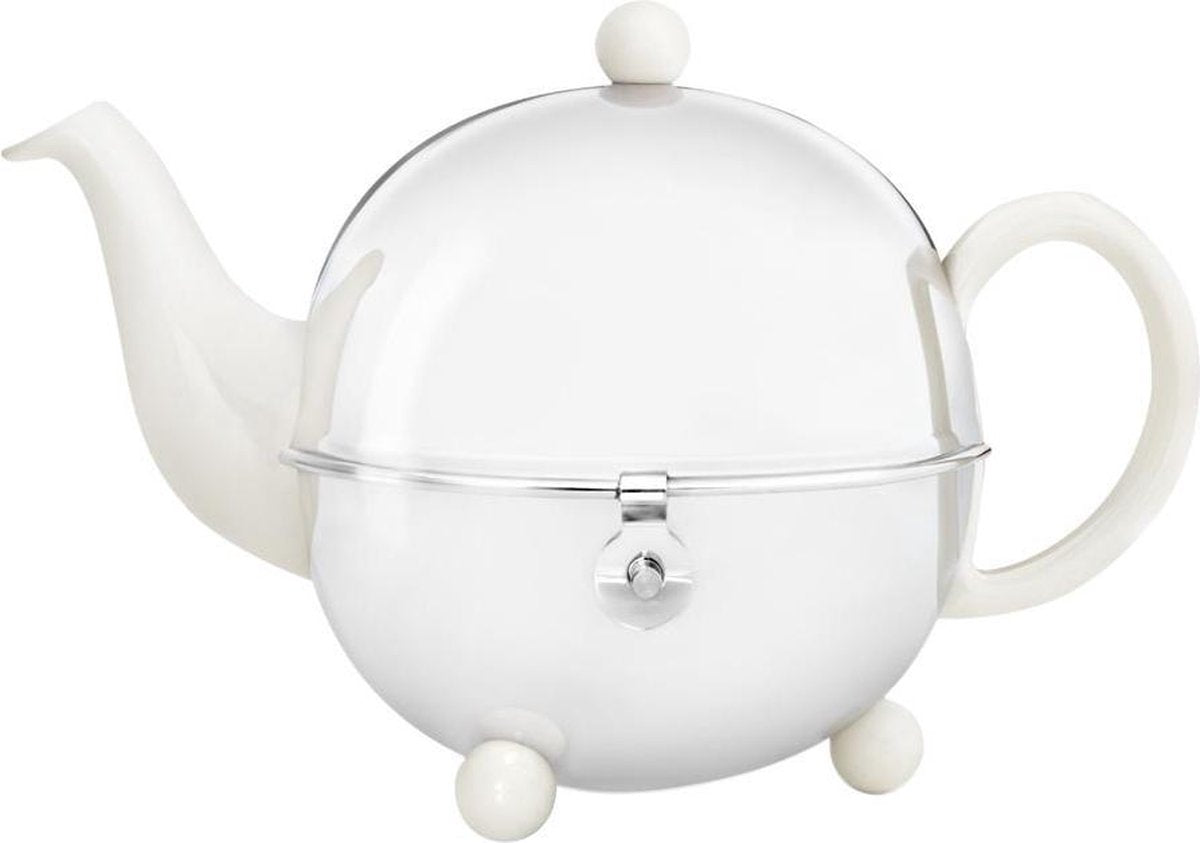 Bredemeijer Cosy Theepot - 0.9 l - RVS - Wit