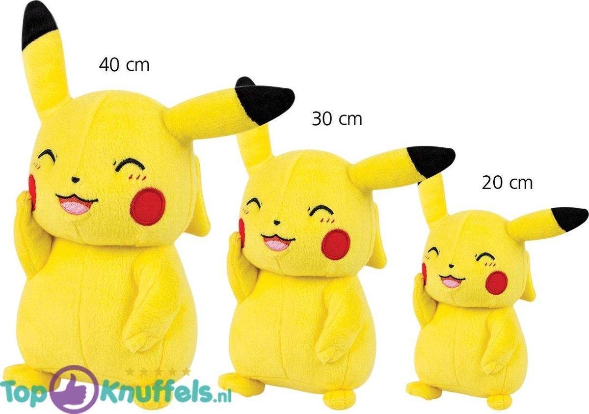 Pikachu Pluche Knuffel 40 cm Pokemon XL | Groot Speelgoed voor kinderen - Grote Pokémon Pikachu Knuffel Toy XL ( Tomy ) bekend van de Pokemon Kaarten!