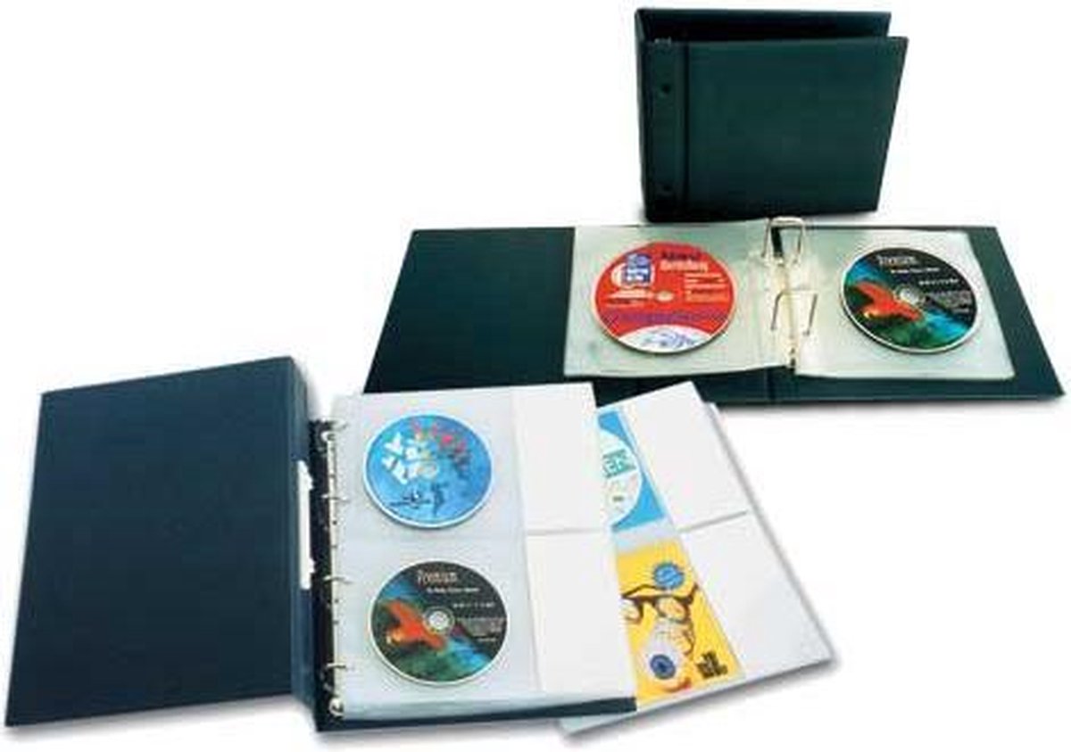SAFE CD / DVD verzamelmap - incl. 10 insteekbladen voor maximaal 40 discs