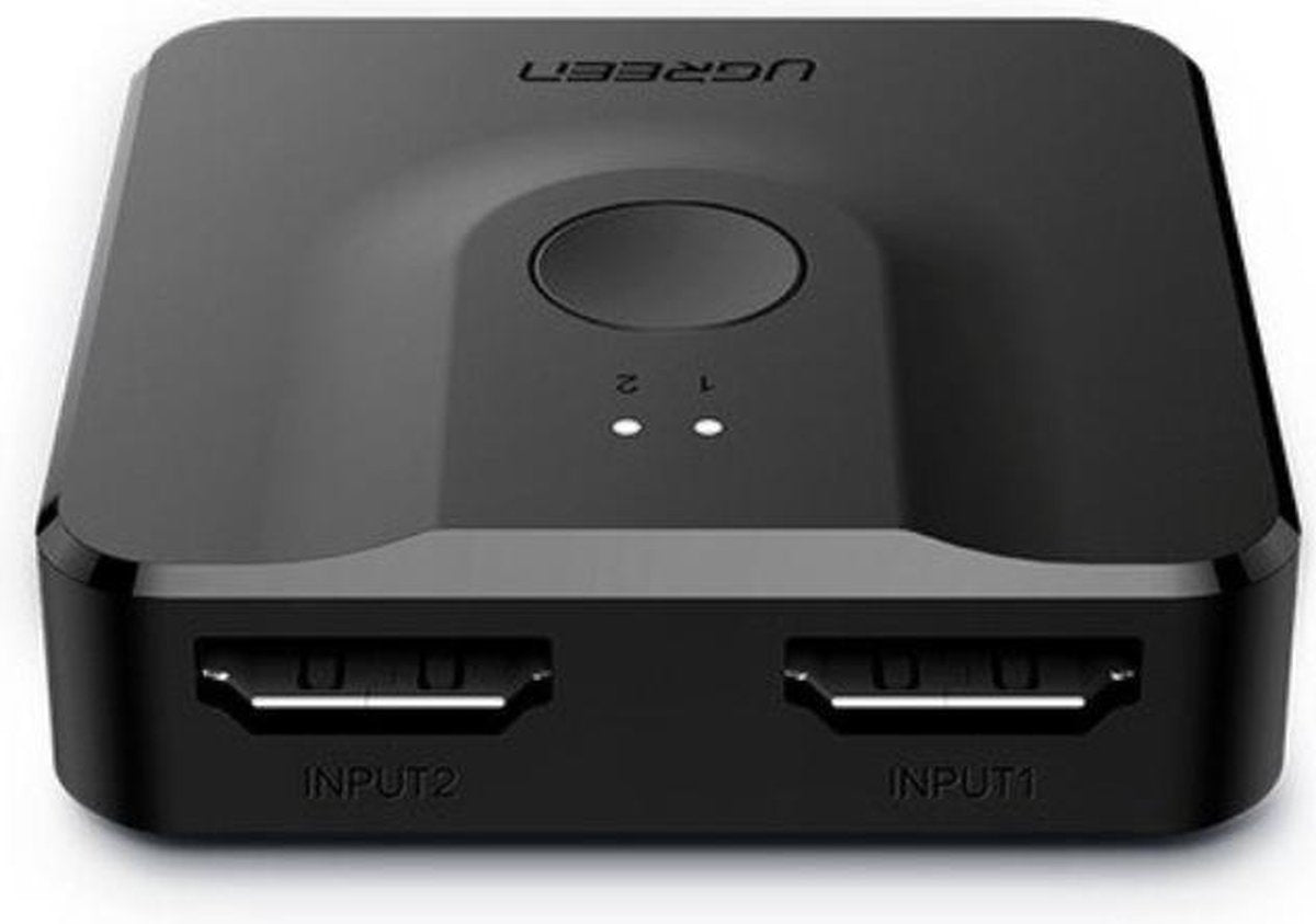 WiseGoods - HDMI Splitter 4K - HDMI Switch 2 Richtingen - HDMI Kabel  - Adapter - Bidirectionele Schakelaar - 1080p - Zwart