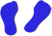 Vinex | Set van 6 paar Voeten |Basis markering | Vloermarkering | Platte vorm |12 Voeten (6paar) | ca. 19  cm  x 7.5 cm |Mix kleuren
