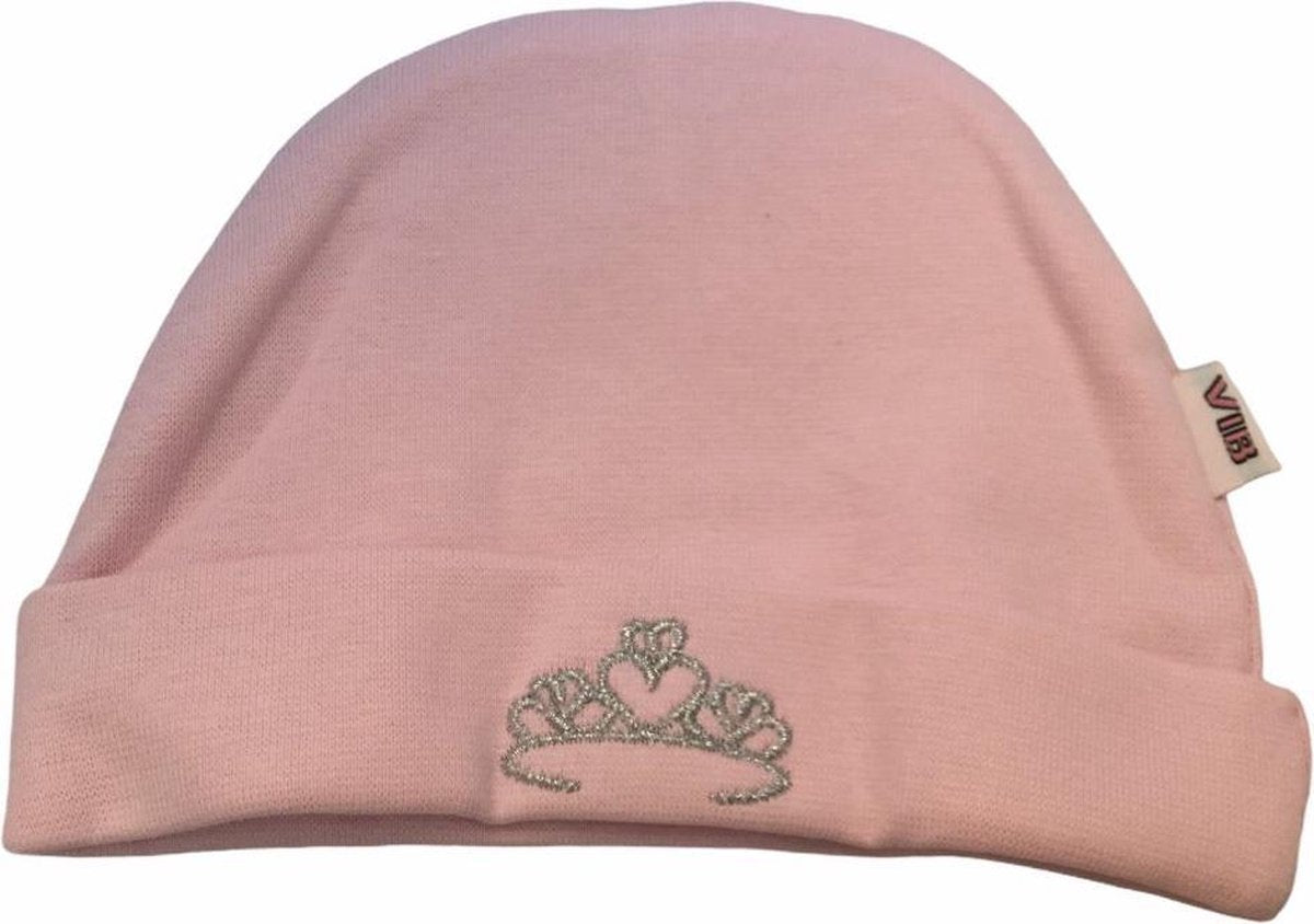 Babycadeau - Geboortecadeau - Kraamcadeau - Meisje - Mutsje met kroontje - In cadeauverpakking
