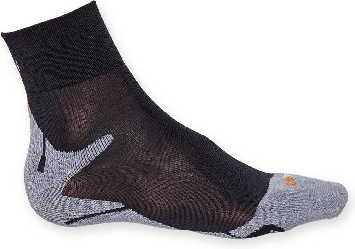 Rogelli Rogelli RRS-01 Sportsokken - Maat 44-47 - Unisex - zwart/grijs