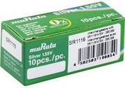 Murata SR1116-PBWW Button cell SR1116SW Silver oxide 30 mAh 1.55 V 2 stuks