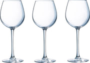 12x Wijnglazen transparant 350 ml  - Wijnglas witte wijn op voet