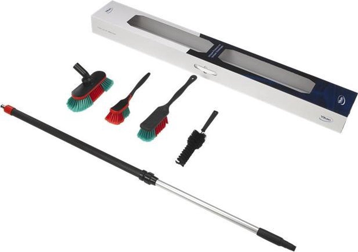 Vikan starter pack; displaykoffer met handvat en 5 Vikan artikelen