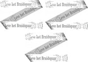 3x Bruiloft/huwelijk markeerlinten/versiering 15 meter - Afzetlint trouwerij/trouwfeest