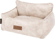 Scruffs Kensington - Stijlvolle eco-leren hondenmand - in blauw