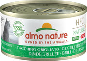 Almo Nature  Natvoer voor Katten - HFC Natural - 24 x 70g - Gegrilde Kalkoen - 24 x 70 gram