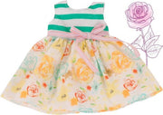 Götz poppenkleding zomerjurk pastel voor poppen van 45-50cm