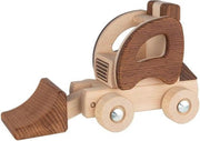 Goki Houten Wiellader 22 Cm Bruin