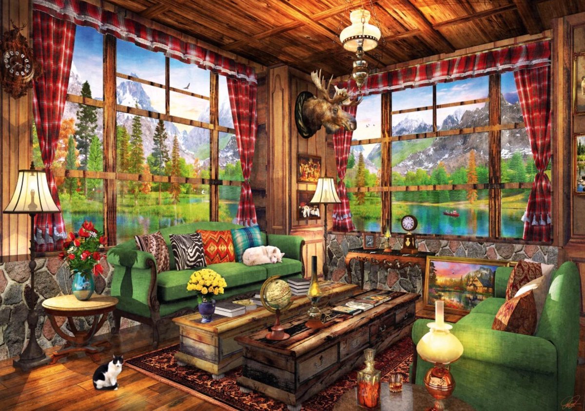 Mount Cabin View blue bird 1000