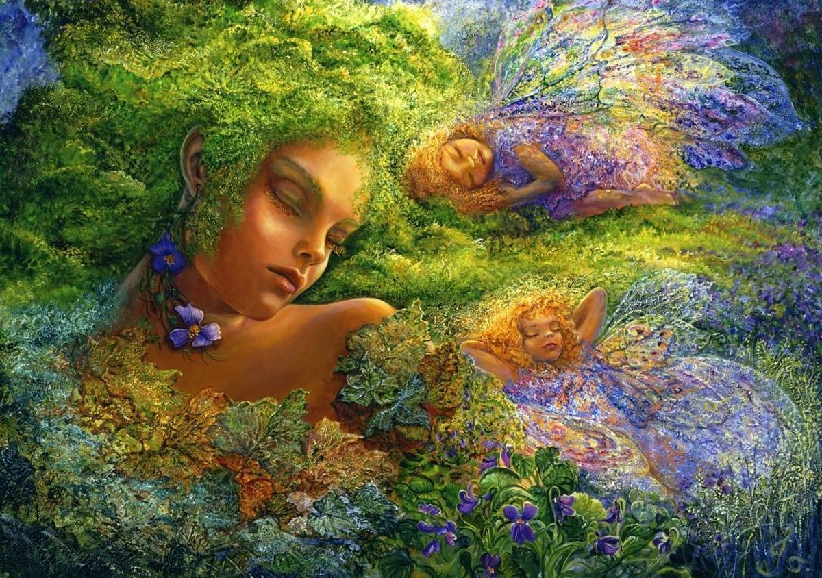 Legpuzzel - 1500 stukjes - Moss Maiden - Josephine Wall - Grafika puzzel