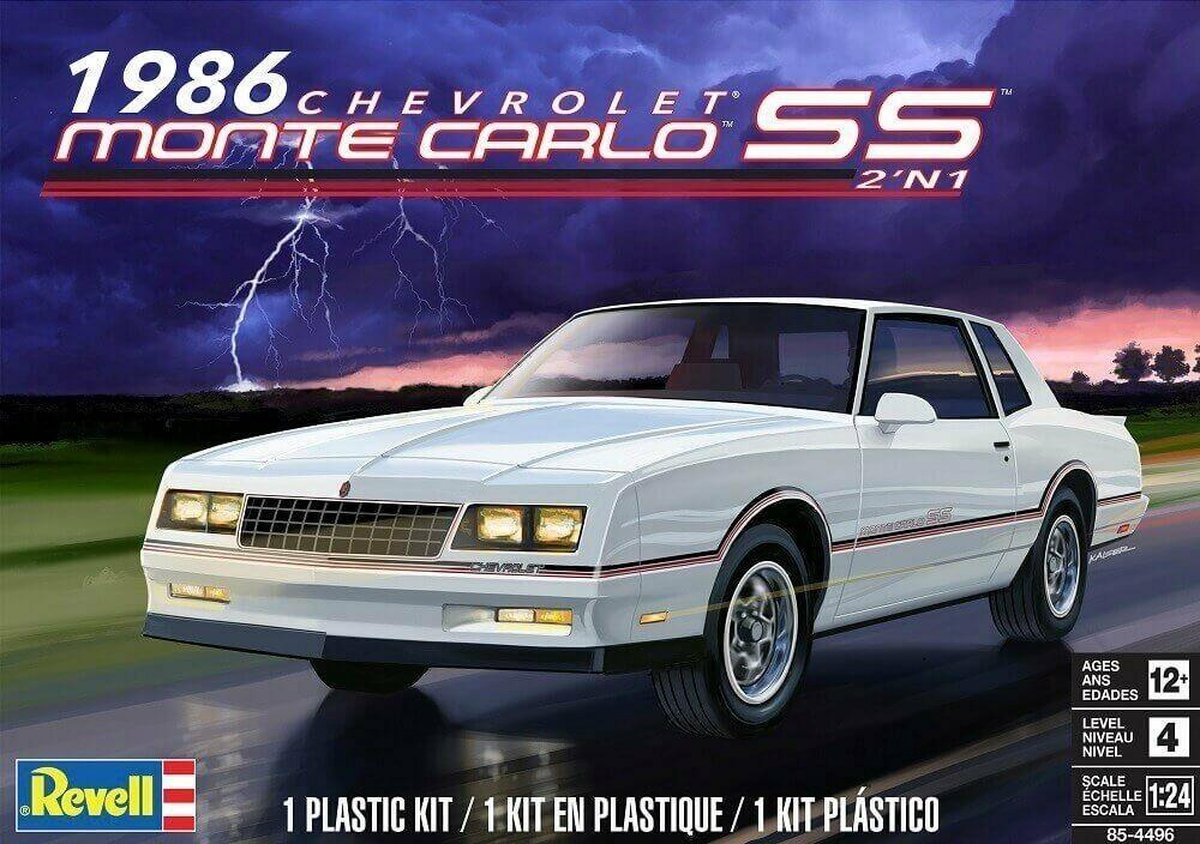 Revell Chevrolet Monte Carlo Ss 1986 (Modelbouw