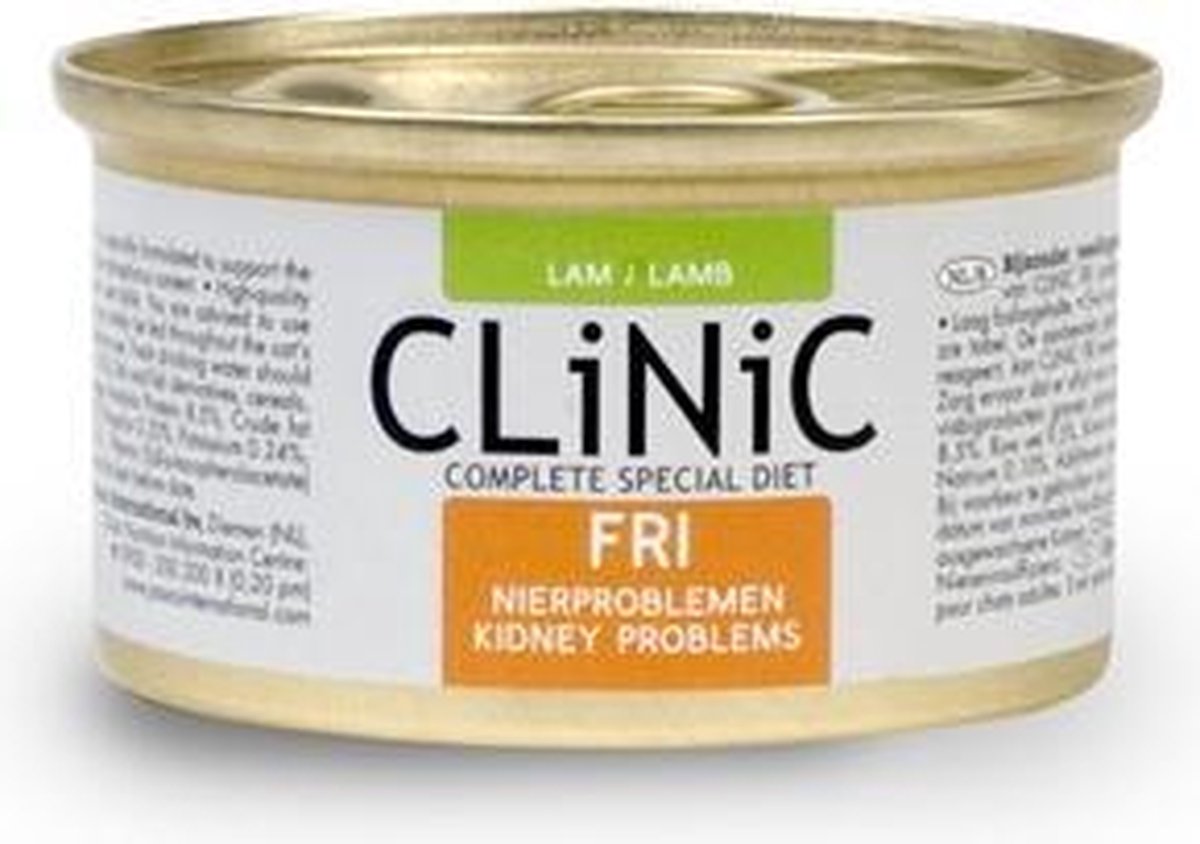 Clinic blik fri lam - 85 gr - 24 stuks