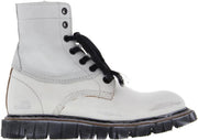 Yellow Cab Dames Veterboots Oregon 1 - Wit - Maat 40