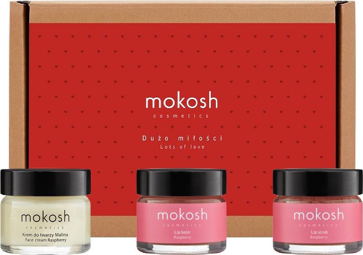 Mokosh | Face Set Kiss Me | Natuurlijke Huidverzorgings Geschenkset | Gift Set | Natuurlijke Cosmetica Cadeauset voor haar |Cadeaupakket |Cadeaupakket | Verjaardag cadeau vrouw | Leuk Verwenpakket voor Haar | Gezicht  | Eco verpakt
