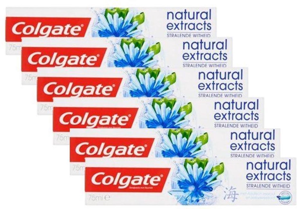 Colgate Tandpaste Natural extracts Stralende witheid - 6 x 75 ml