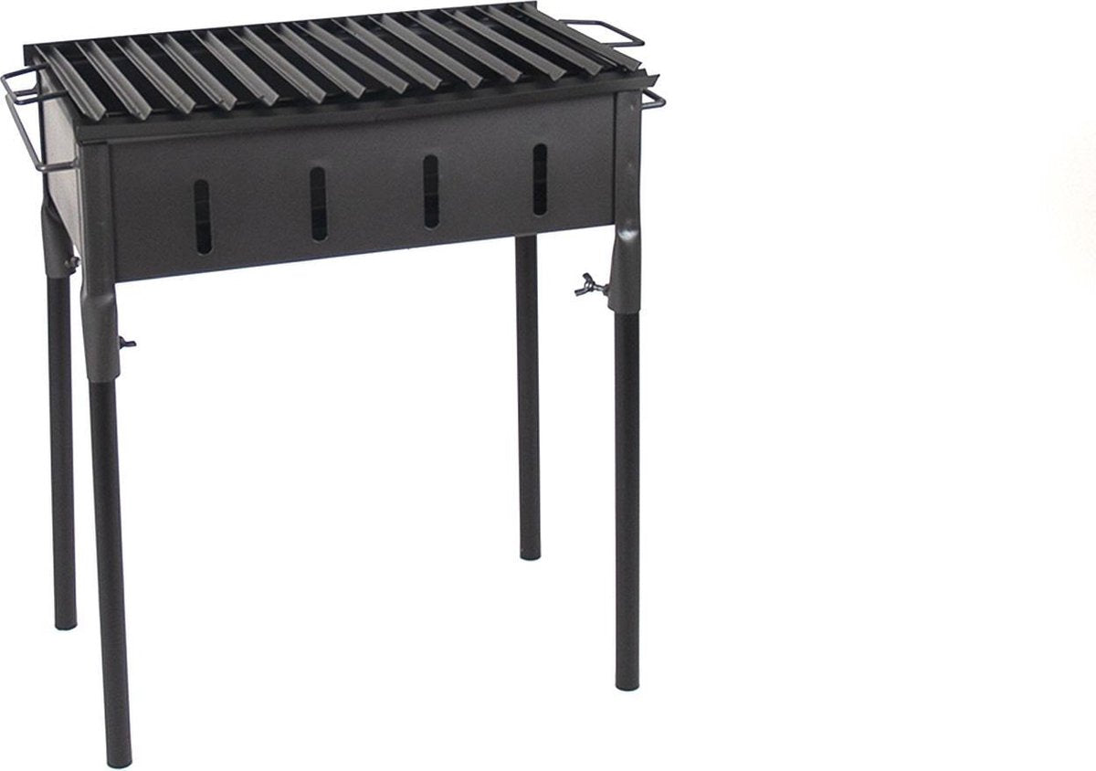Praktische Barbecue - Gril - BBQ Houtskool of Briketten 60x45x25cm - Zwart