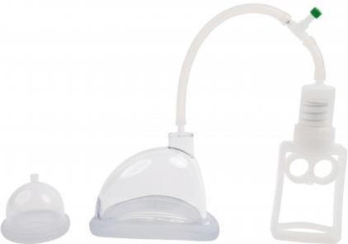 Fröhle – Vaginale Zuiger met Vinger Pomp en Drukregelaar 5 Delig – 12 cm - Transparant
