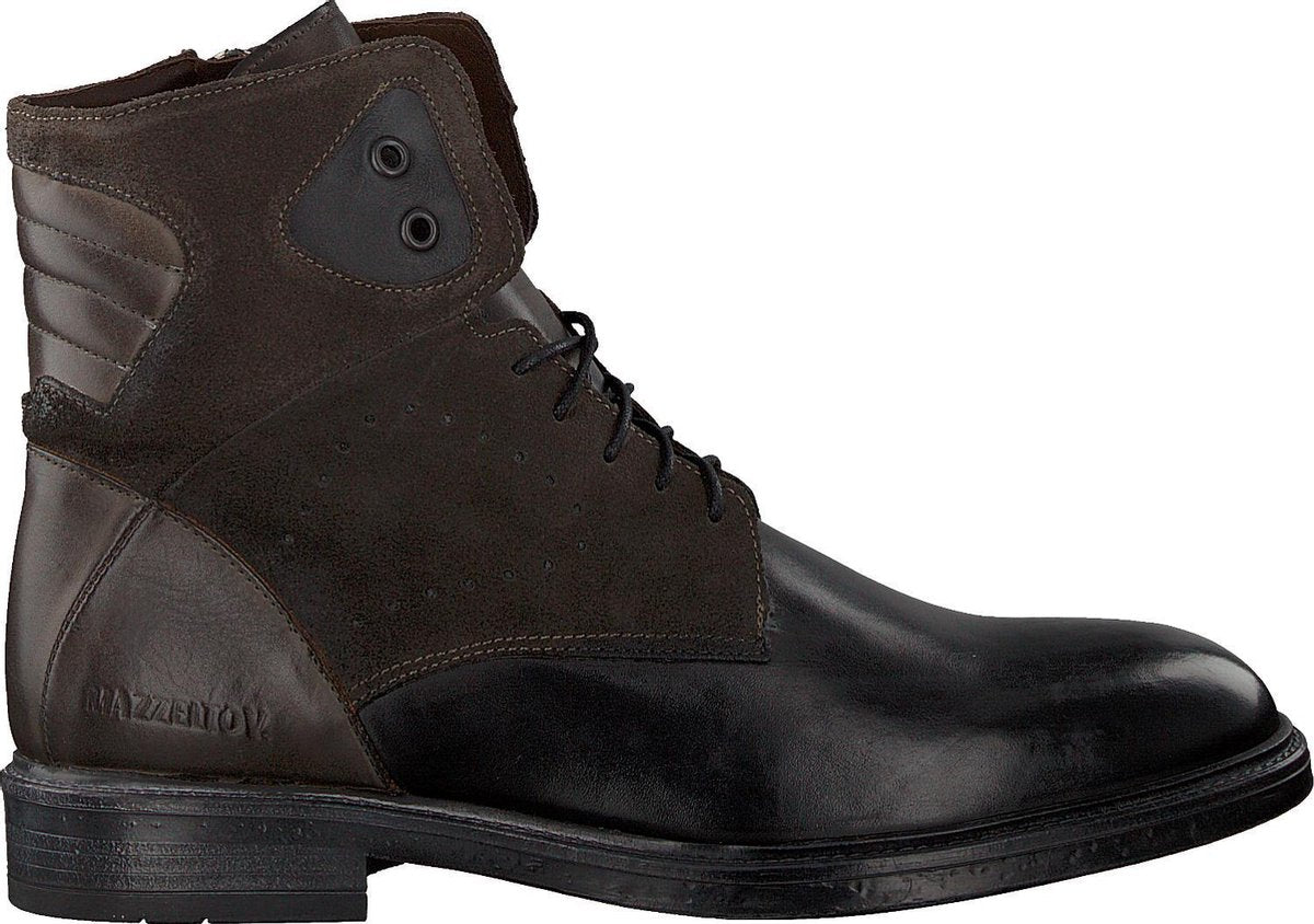 Mazzeltov 3708im Veterboots - Laarzen Met Veters - Heren - Zwart - Maat 43