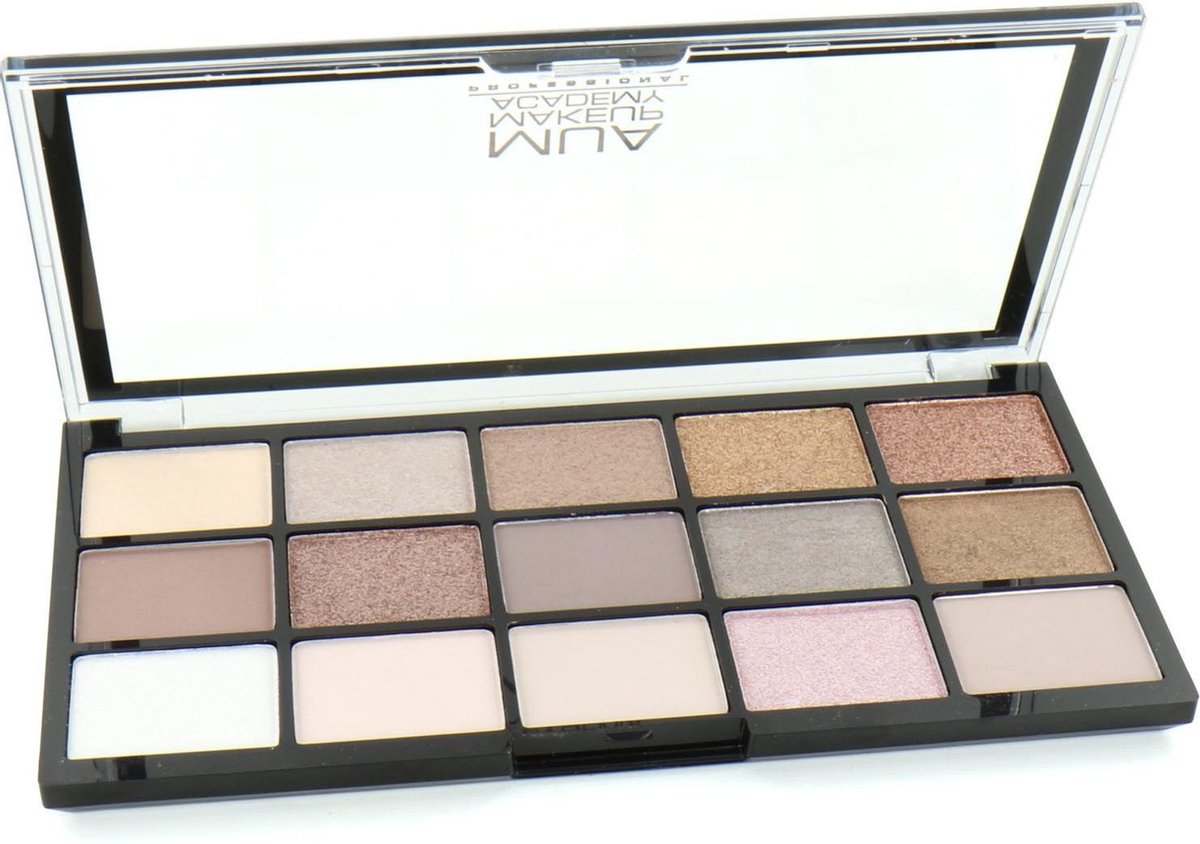 MUA 15 Shade Oogschaduw Palette - Heavenly Neutral