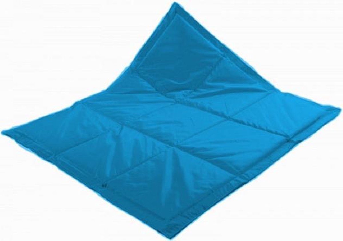 Speelkleed Baby - L 140 x 200 cm – KidZ ImpulZ - Speelmat baby - Speelkleed aquablauw - Kraamcadeau jongen - Groot speelkleed -Aqua