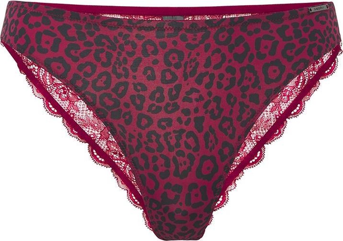 Sapph Mila Brazilian Brief Dames Panther Prn Red-Xl