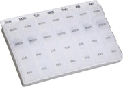 Aidapt - week pillendoos - engelstalig - transparant