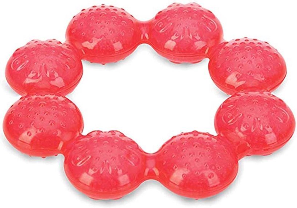 Nuby Koelbijtring Icybite 18 Cm Junior Gel Rood