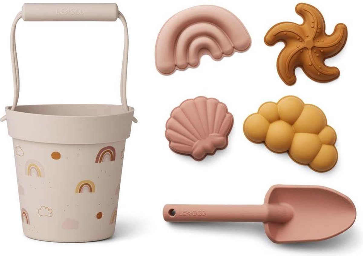 Silicone Beachset Rainbow Love Sandy | Liewood