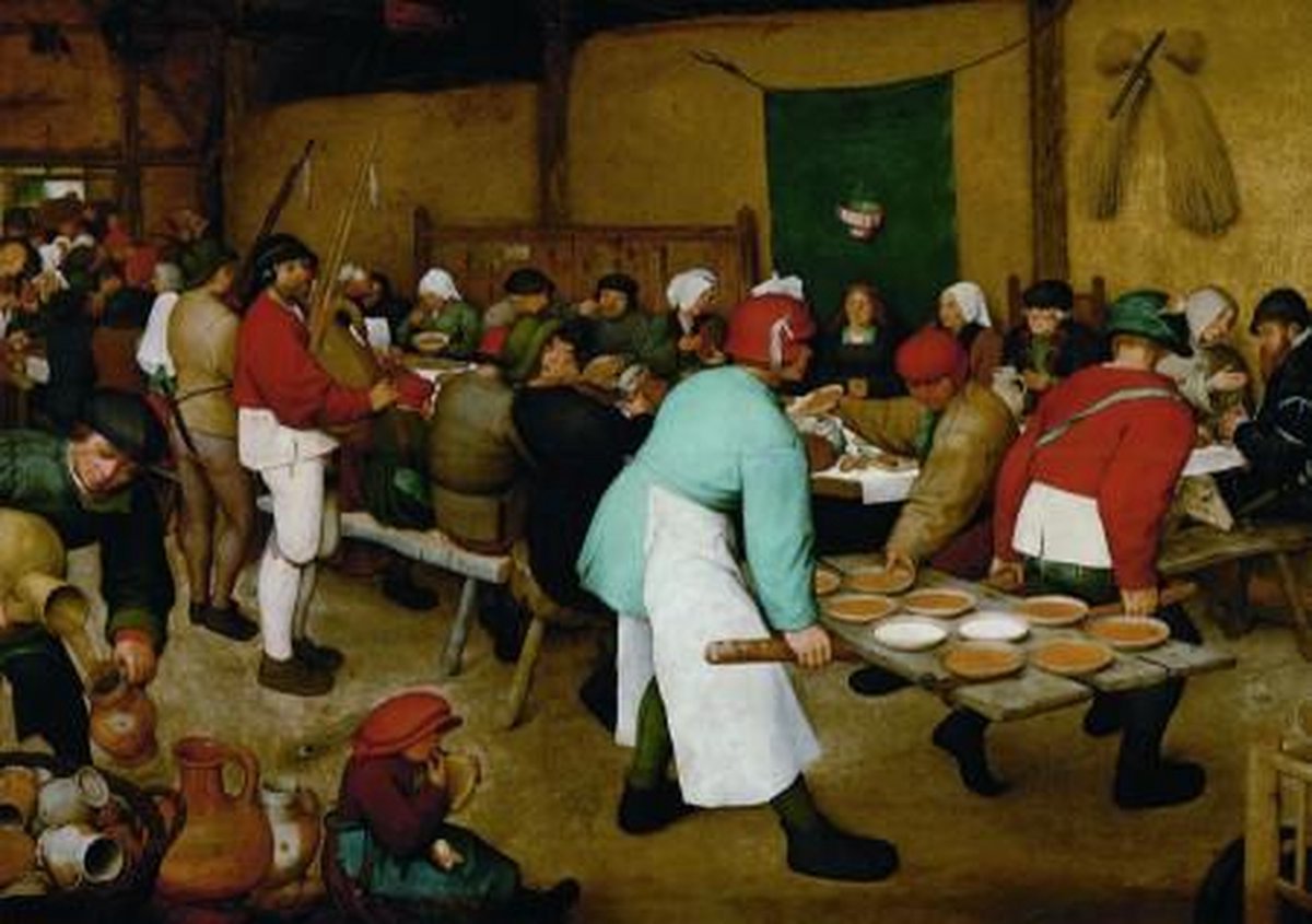 De Boerenbruiloft - Pieter Bruegel (1000)